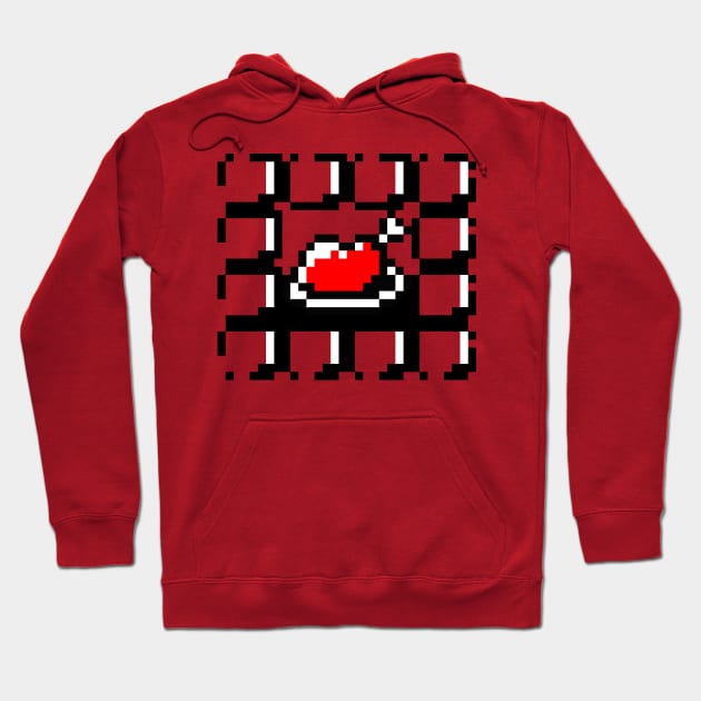 Wall Chicken Hoodie by RetroPixelWorld